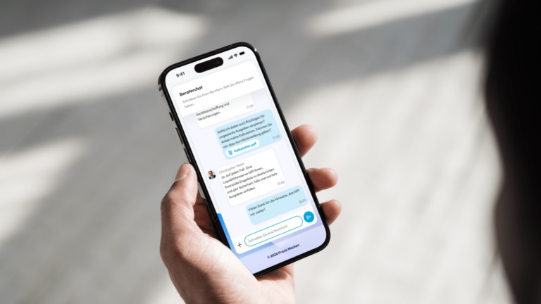 1:1-Chat mit Experten in der praxismachen! App